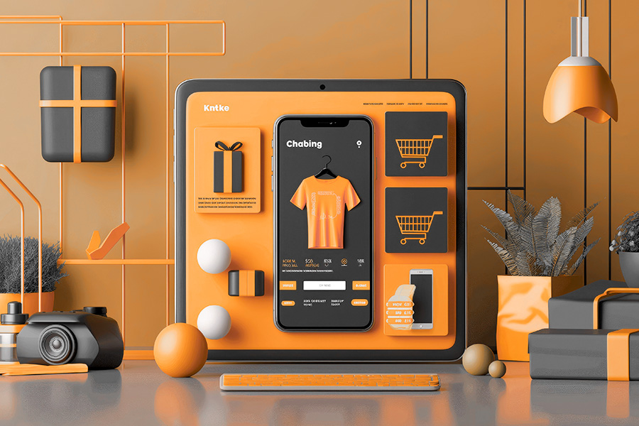 Strona Główna 16 Mockup sklepu internetowego na tablecie i smartfonie